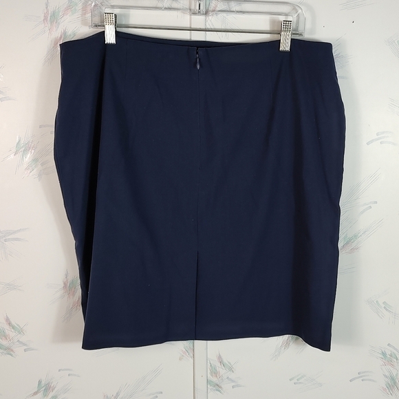 New York & Company Blue Pencil Skirt 18 - Picture 4 of 10